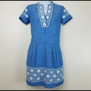 Madewell chambray sunstiched tunic